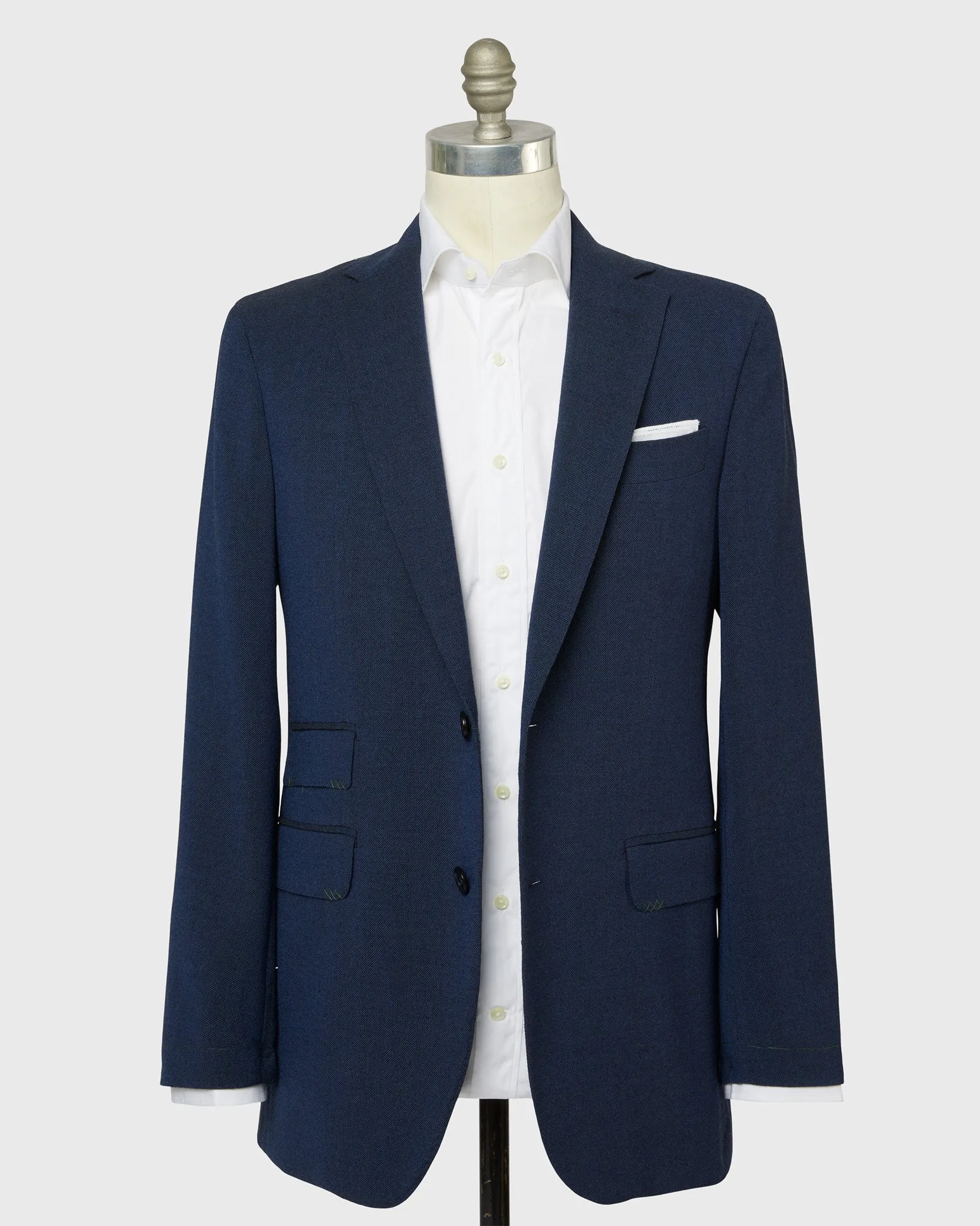 Kincaid No. 2 Jacket in Atlantic Wool Quattro Hopsack