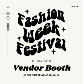 LA Fashion Week Festival Vendor