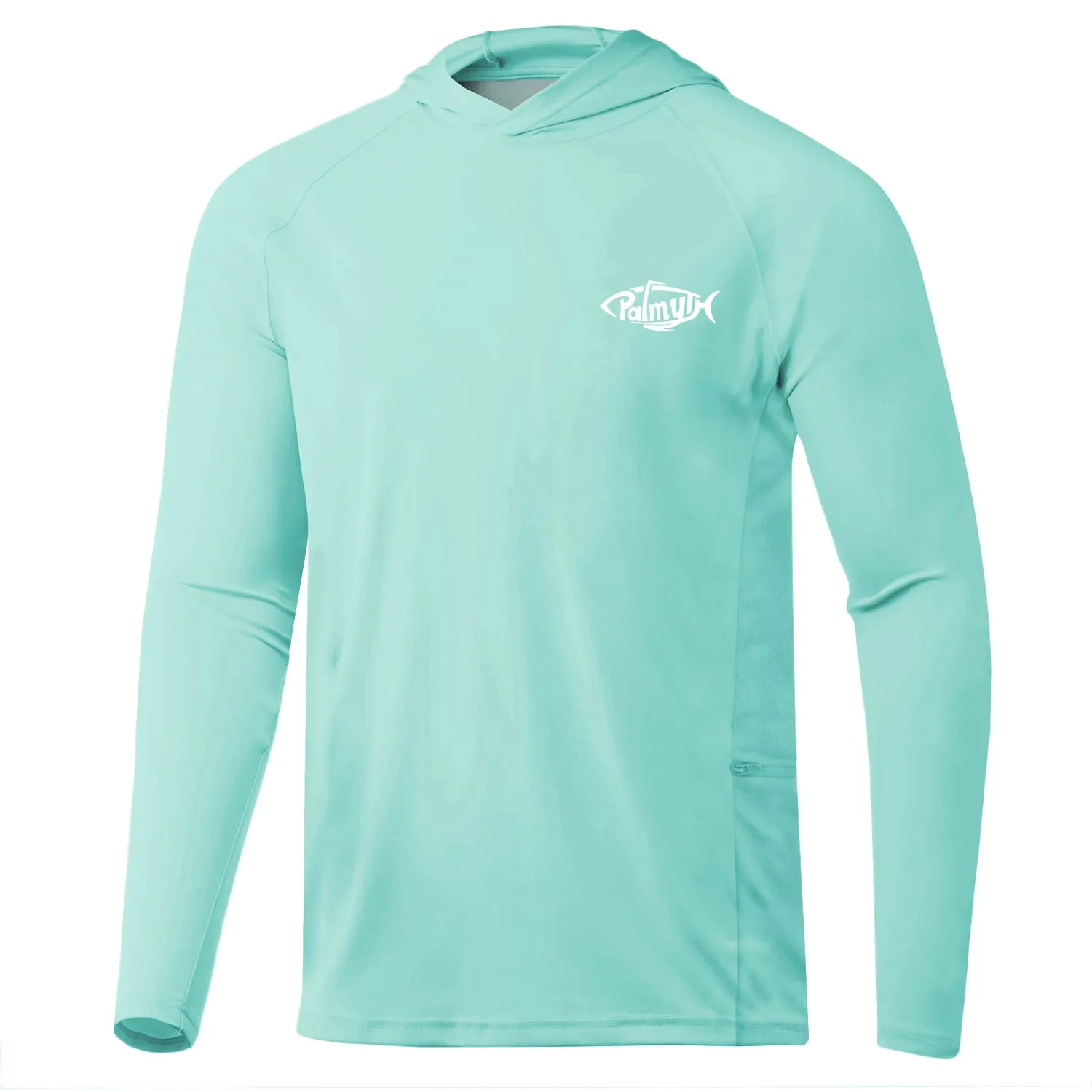 Long Sleeve Hoody Shirts UPF 50  (Striped Bass)