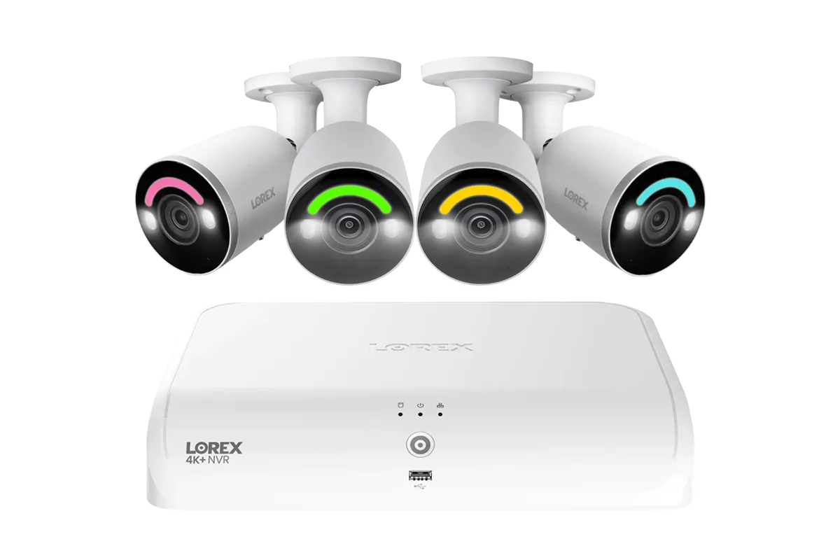 Lorex Fusion Series 4K 16 Channel (8 Wired   8 Fusion Wi-Fi) 2TB Wired System with H12 Wired 4K IP Bullet Cameras