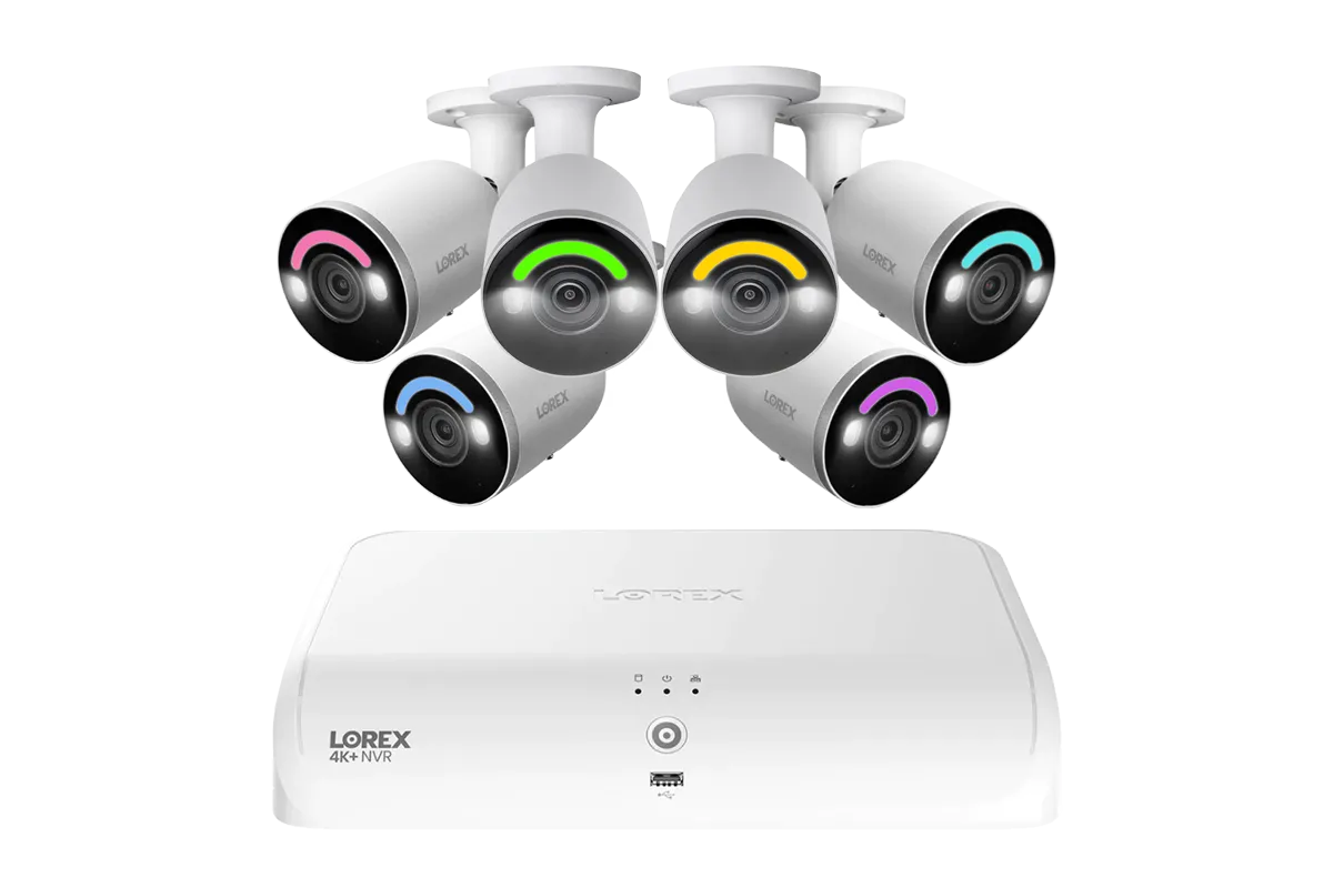 Lorex Fusion Series 4K 16 Channel (8 Wired   8 Fusion Wi-Fi) 2TB Wired System with H12 Wired 4K IP Bullet Cameras