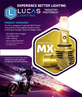 Lucas Lighting MX-H11 MX Series Headlight Bulb (Pair)