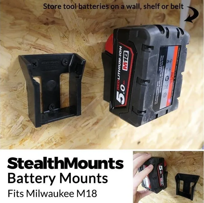 Milwaukee M18 Battery Mounts