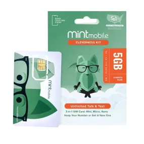 Mint Mobile 3 Month 4GB/mo Plan SIM Kit