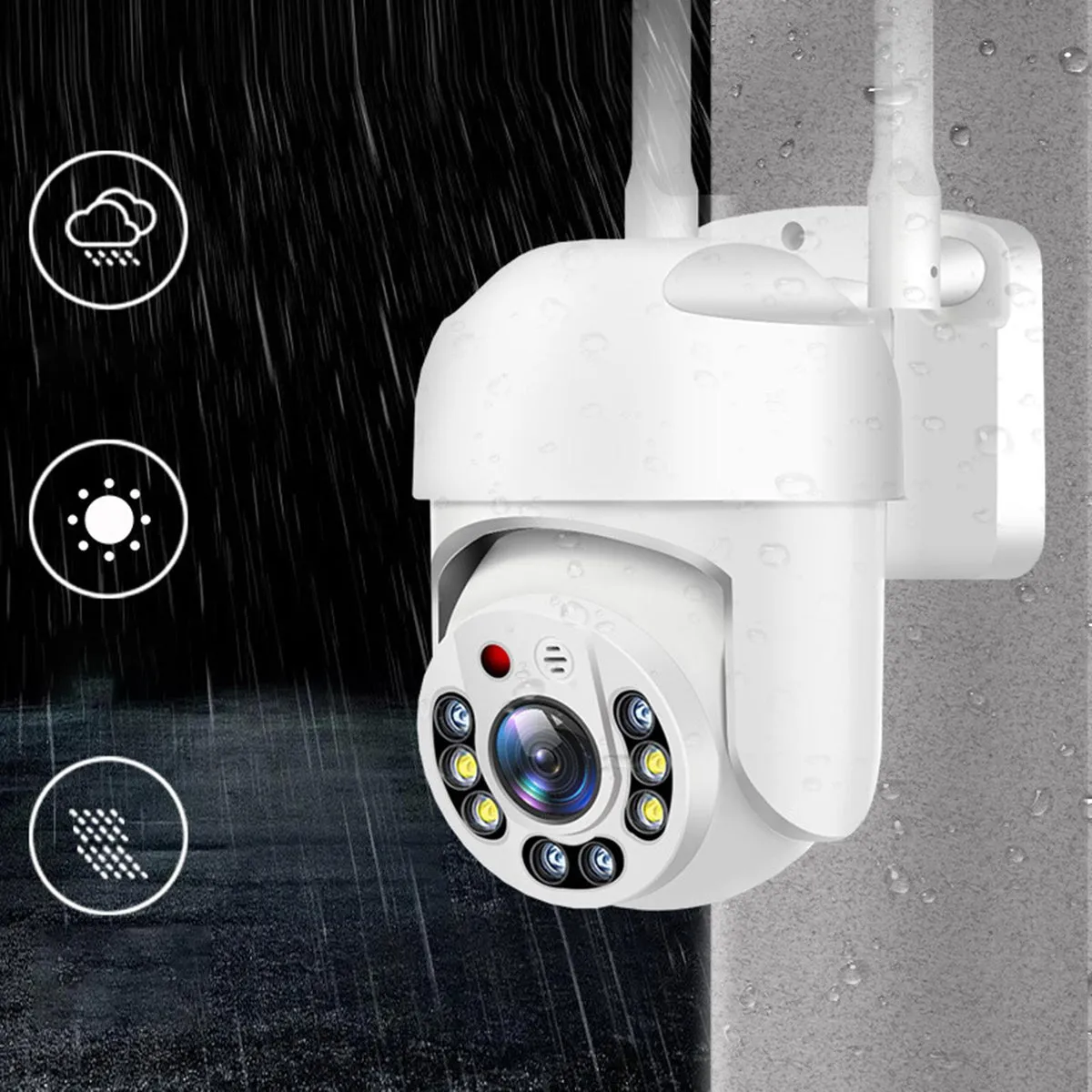 MMSecure360™ 5Ghz Outdoor Home Wireless Security Camera w/ Night Vision | 1080P HD, Wi-Fi, 2-Way Audio, Smart, Motion