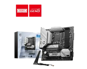 MSI B760M PROJECT ZERO DDR5,LGA 1700 mATX Motherboard 背插式主機板