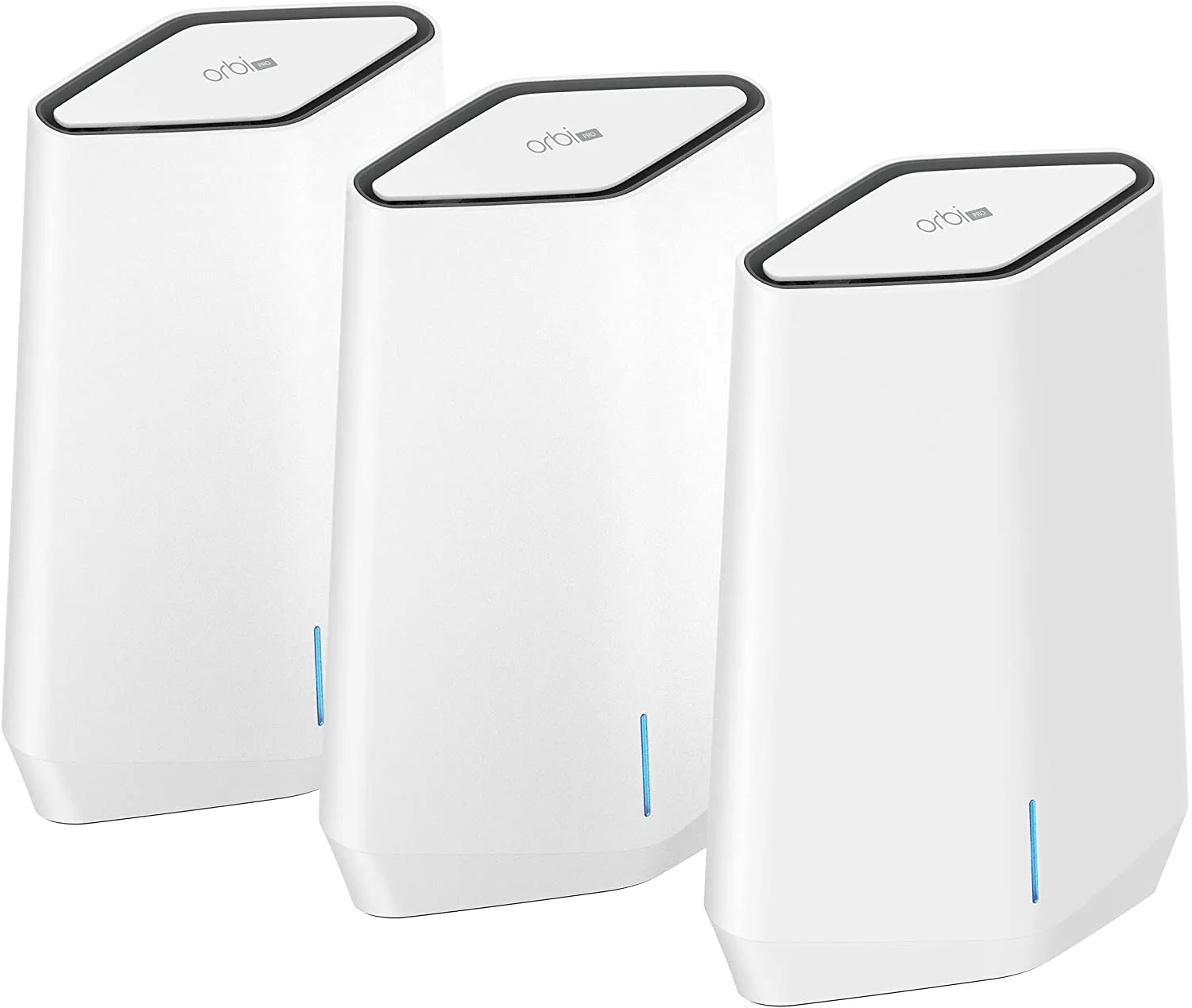 Netgear AX5400 Tri-Band Orbi Pro WiFi 6 Mesh System, 1 WiFi Router   2 Satellites - SXK50B3-100NAS