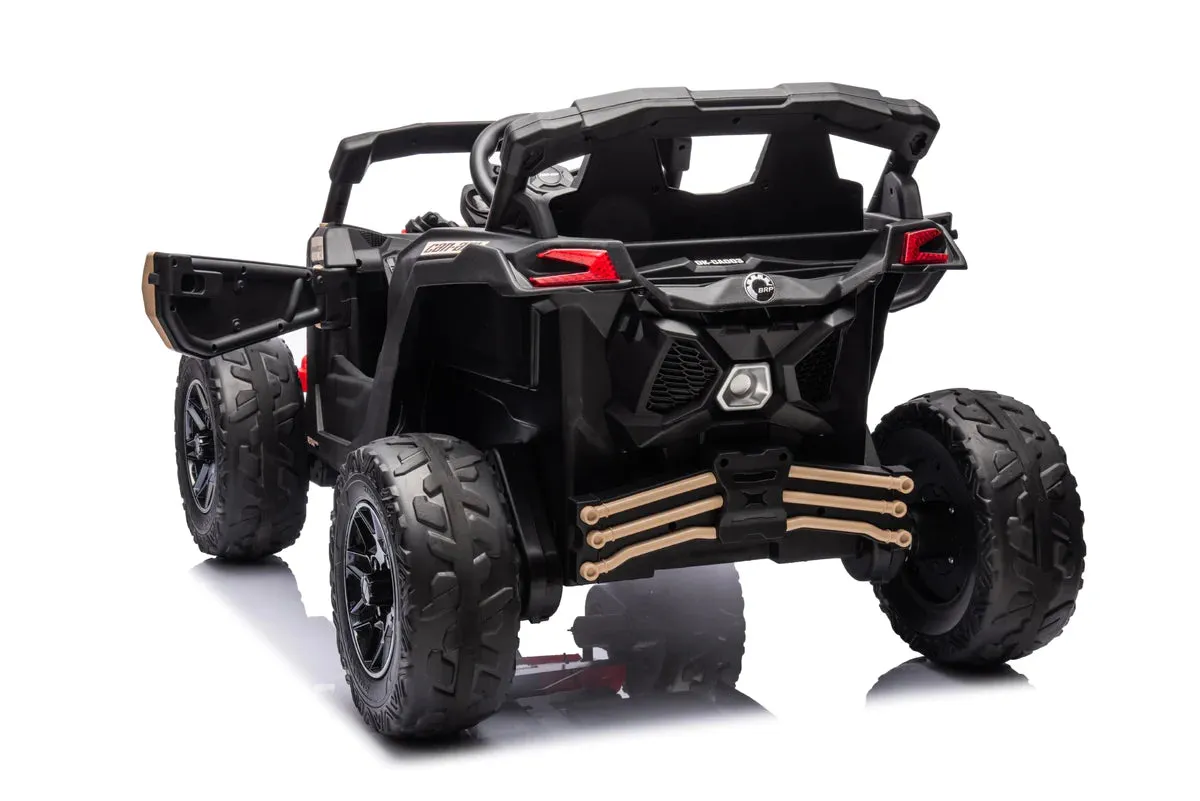 New 2025 Licensed 24V Can Am Maverick 1 Seater UTV 4x4 Kids Ride On Car Upgraded | Leather Seats | Rubber Tires | Seatbelt | Remote | Pre Order