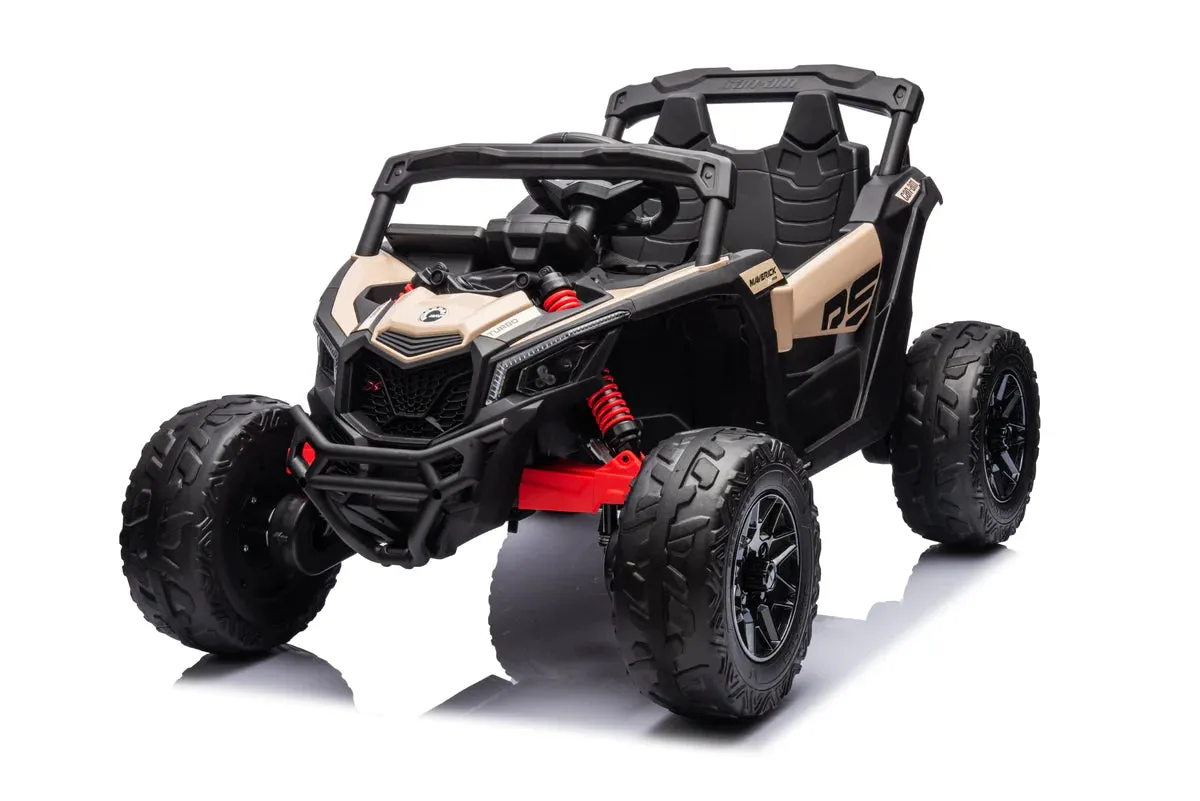 New 2025 Licensed 24V Can Am Maverick 1 Seater UTV 4x4 Kids Ride On Car Upgraded | Leather Seats | Rubber Tires | Seatbelt | Remote | Pre Order