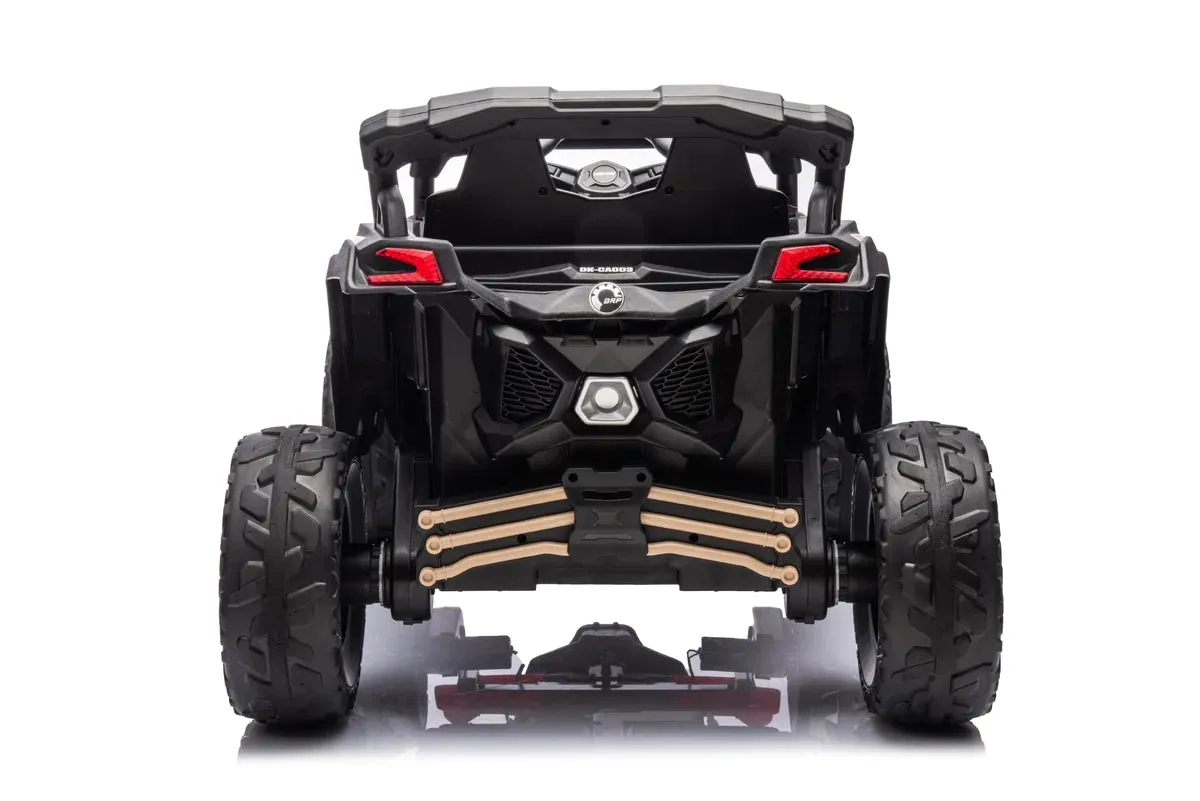 New 2025 Licensed 24V Can Am Maverick 1 Seater UTV 4x4 Kids Ride On Car Upgraded | Leather Seats | Rubber Tires | Seatbelt | Remote | Pre Order