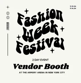 NY Fashion Week Festival Vendor