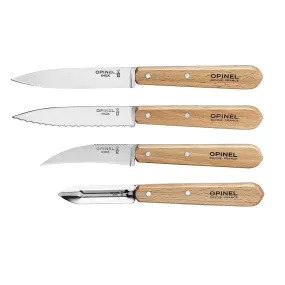 Opinel Natural Essentials Box Set Kitchen Knives 4 Set