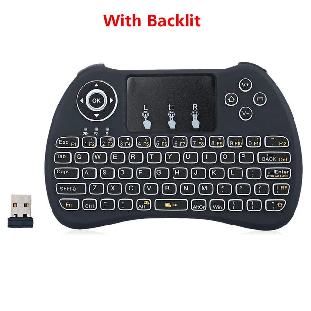 Original H9 Mini Wireless Keyboard 2.4GHz Air Mouse with Backlit Remote Control Touchpad for Android TV Box Google Smart TV