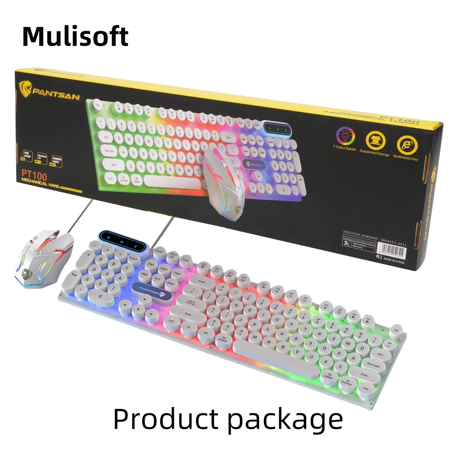 Pantsen PT100 Gaming Wired Keyboard and Mouse Set -364829