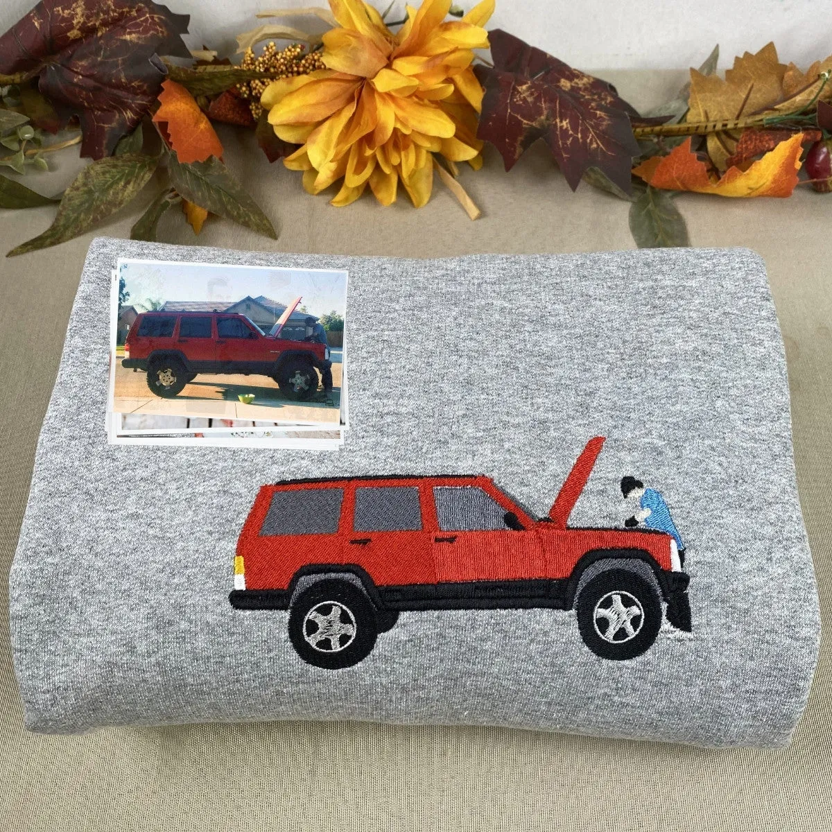 Personalized Birthday Gifts for Car Guys with Car on Hoodie or Sweatshirt