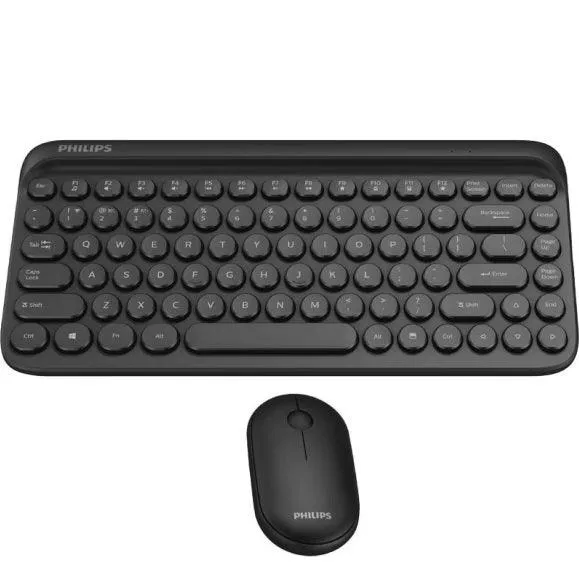 Philips Bluetooth Keyboard & Mouse Combo Set Wireless