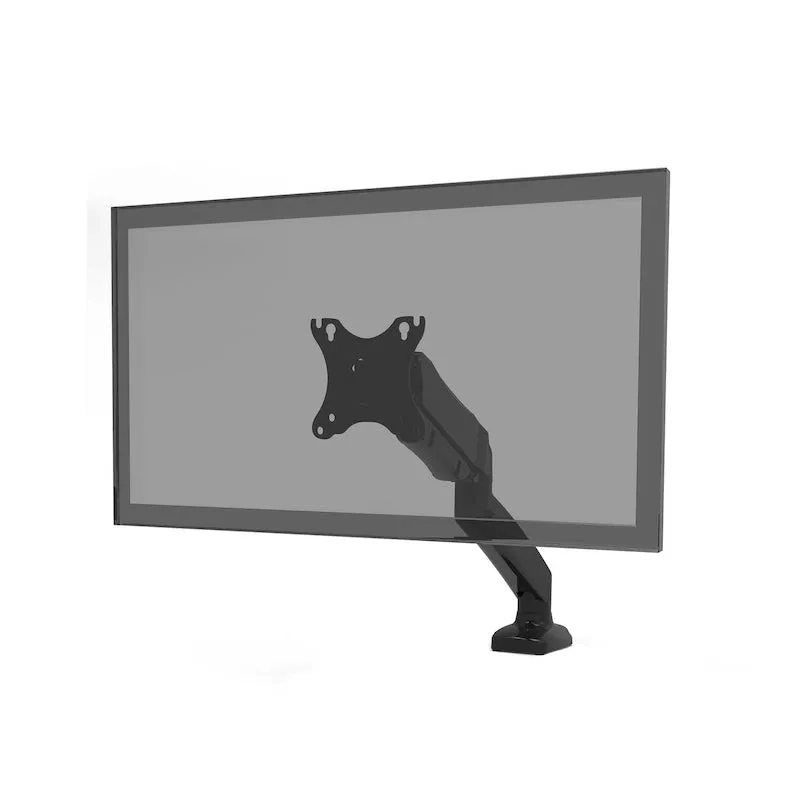 Port Monitor Arm Vesa Single Screen - Black