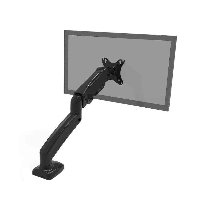 Port Monitor Arm Vesa Single Screen - Black