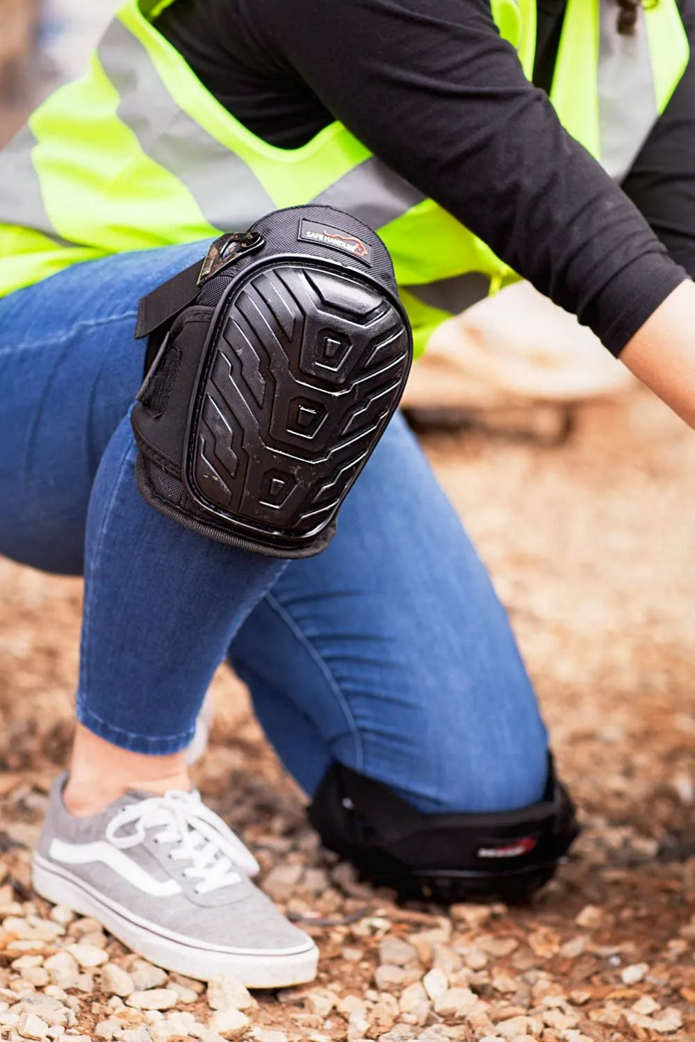 Professional Heavy Duty Knee Pad with Gel and Foam Padding