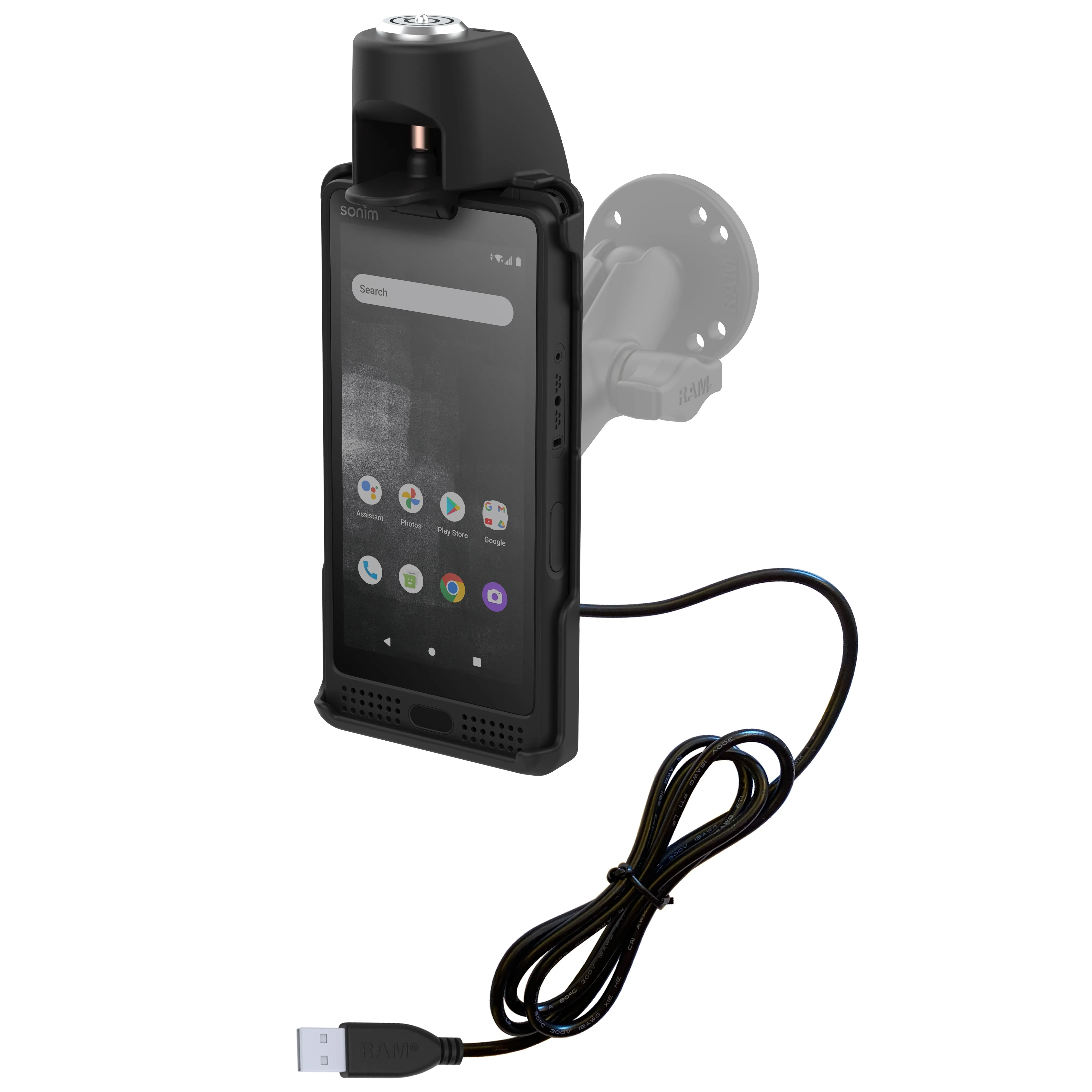 RAM® EZ-Roll'r™ Powered Locking Dock for Sonim XP10