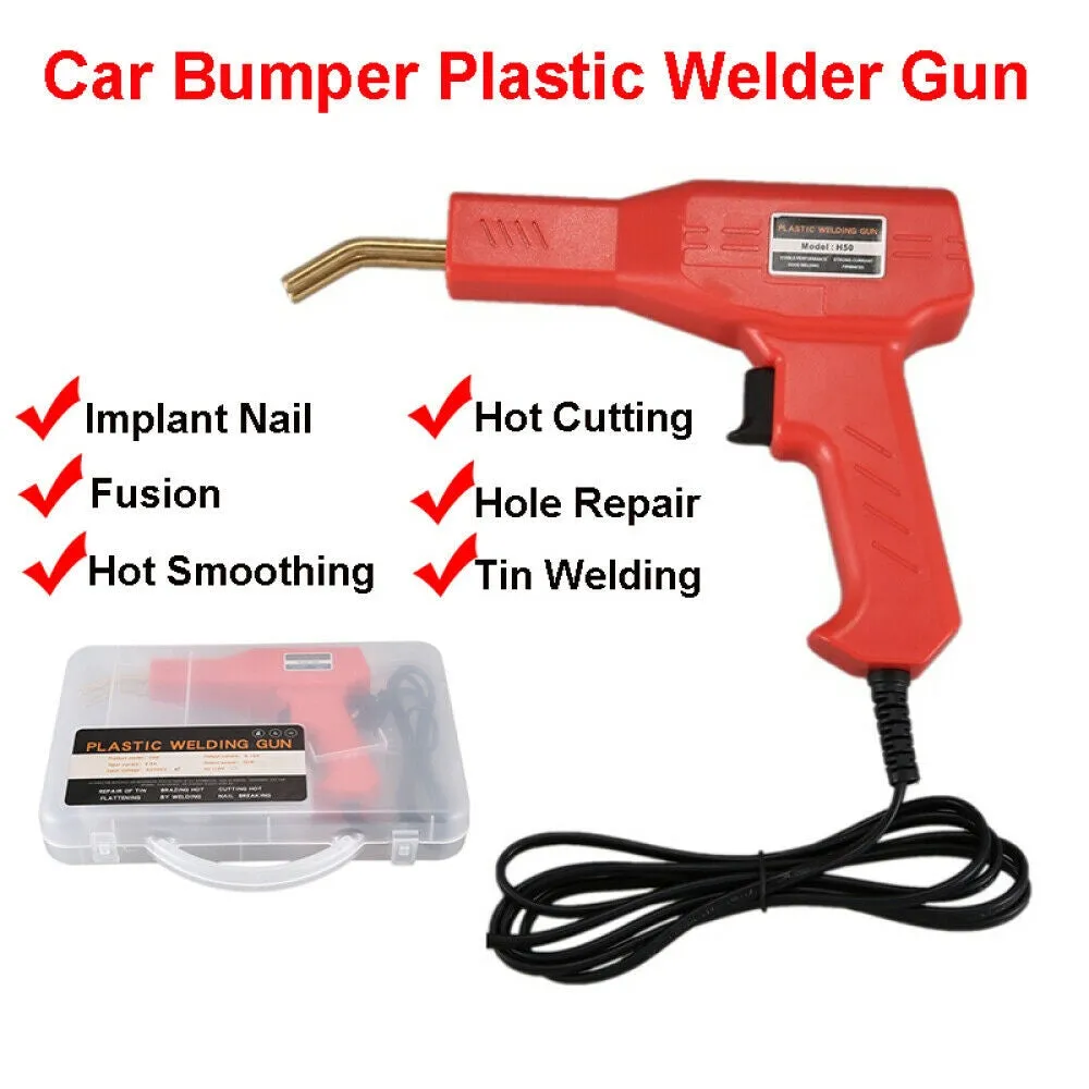 Rapid Heating Plastic Welder Repair Kit with 200 Staples