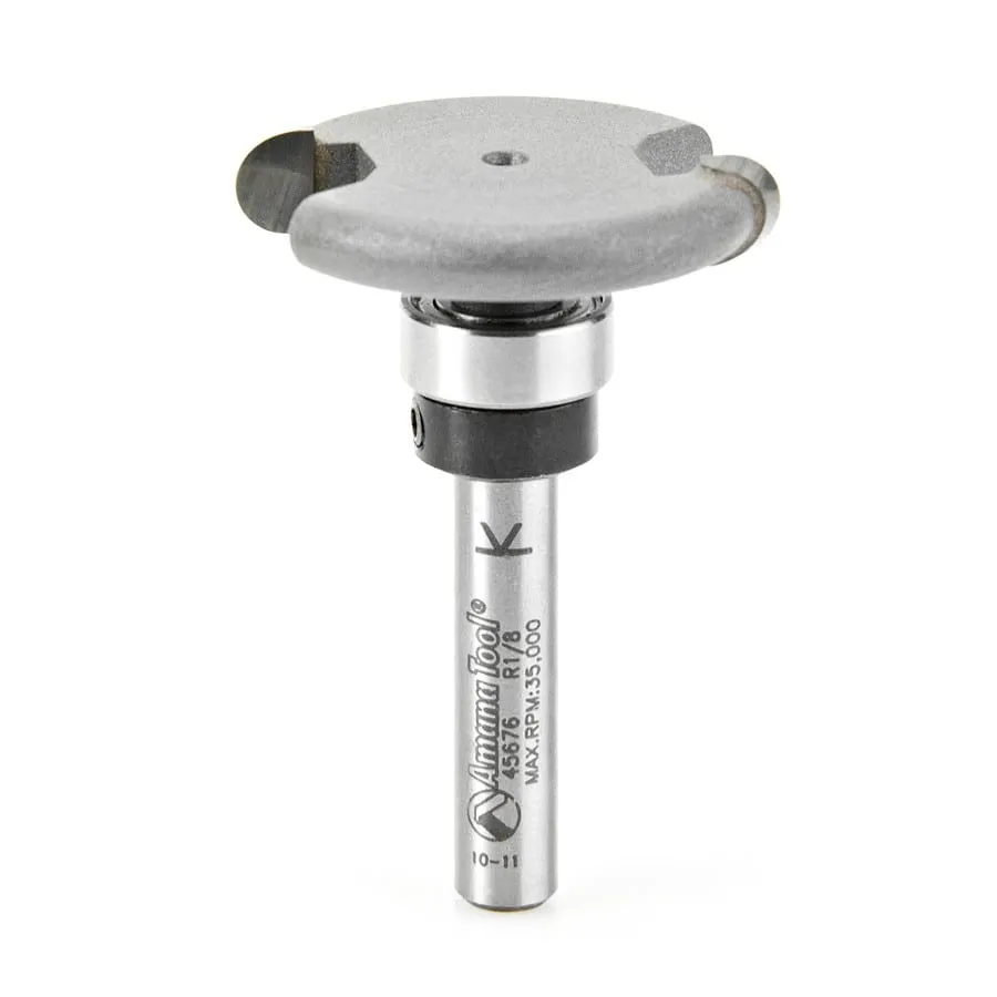 Rounded Dedicated Cutter Router Bit | 1⁄8 Radius x 1 1⁄4 Dia x 1⁄4 x 1⁄4" Shank | 45676 | 738685456767