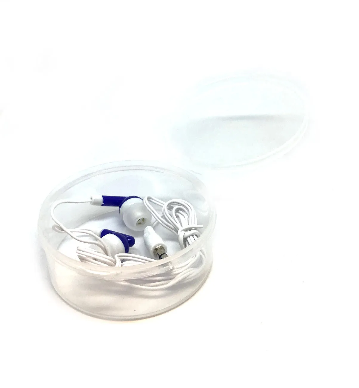 Royal Blue Stereo Earbud Headphones