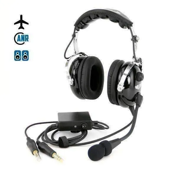 Rugged Radios Air RA950 ANR Stereo General Aviation Pilot Headset