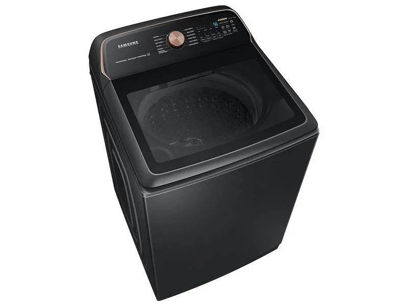 Samsung WA55A7700AV 5.5 cu. ft. Extra-Large Capacity Smart Top Load Washer with Auto Dispense System in Brushed Black