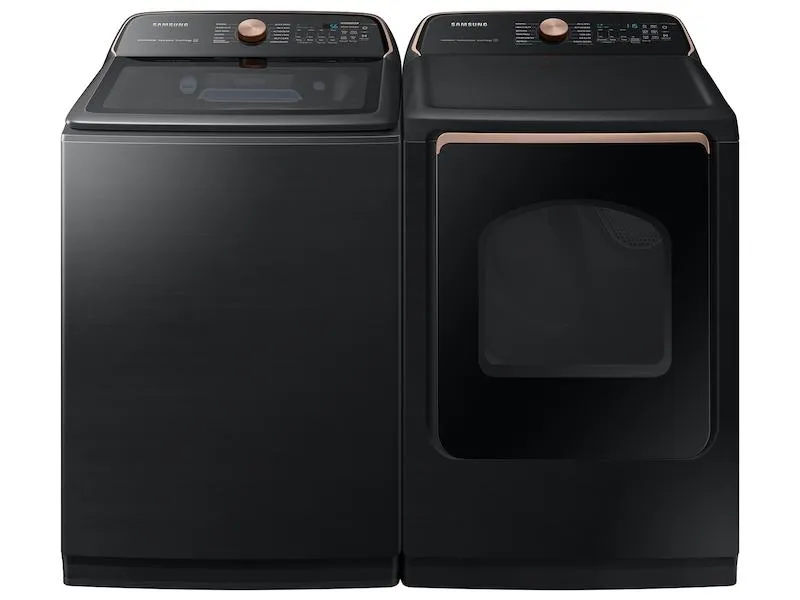 Samsung WA55A7700AV 5.5 cu. ft. Extra-Large Capacity Smart Top Load Washer with Auto Dispense System in Brushed Black