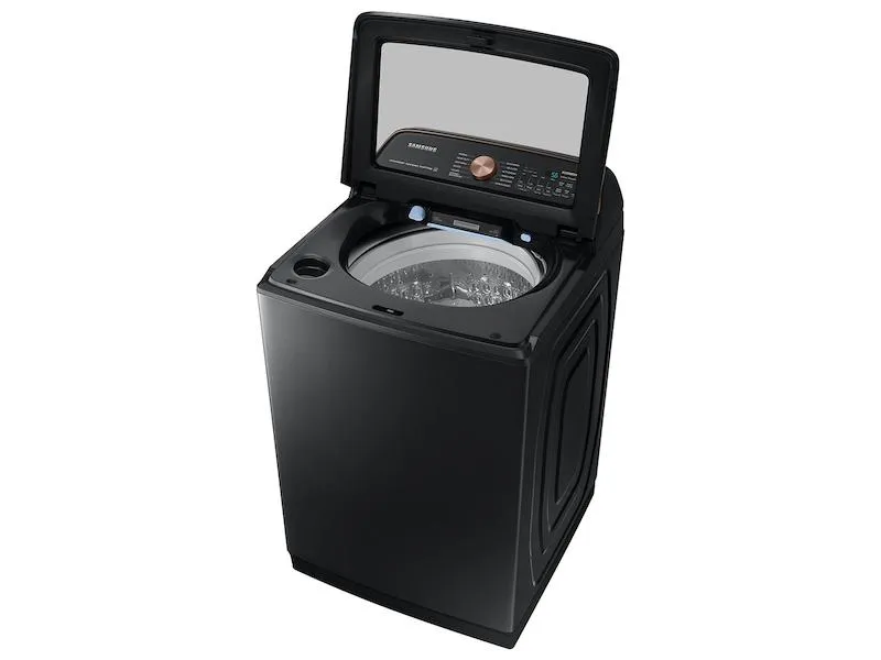 Samsung WA55A7700AV 5.5 cu. ft. Extra-Large Capacity Smart Top Load Washer with Auto Dispense System in Brushed Black