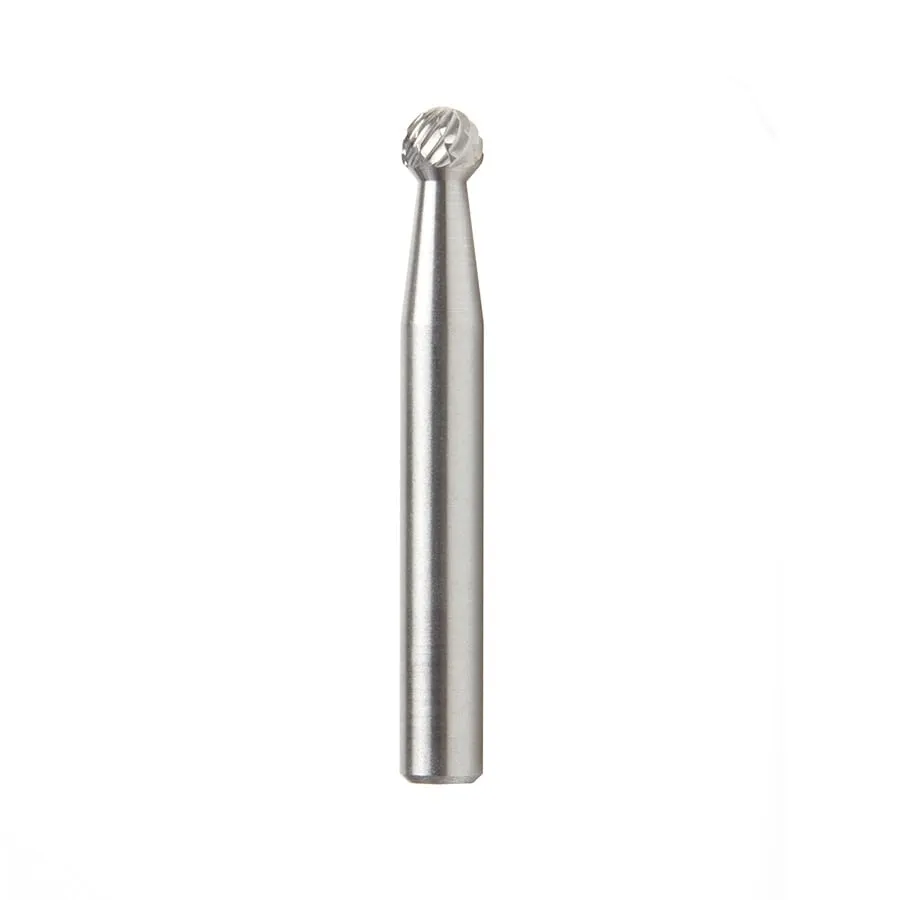 SD Burrs Ball Double Cut Burr Bit | 1⁄4 Dia x 7⁄32 x 1⁄4 Shank | BURS-152 | 738685152553