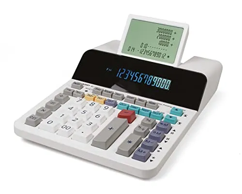 Sharp EL-1901 Paperless Printing Calculator with Check and Correct, 12-Digit LCD Primary Display, Functions the Same as a Printing Calculator/Adding Machine with Scrolling LCD Display Instead of Paper