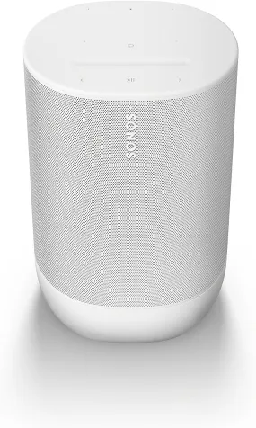 Sonos Move 2 Portable Speaker - Powerful Stereo Sound, White