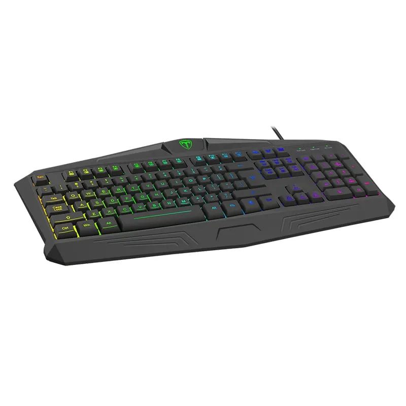 T-Dagger Tanker Rgb|104Key|25 Non-Conflict|Membrane Gaming Keyboard - Black