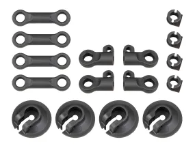 Team Associated RC8B4 Spring Cups and Shock Rod Ends (ASS81512)