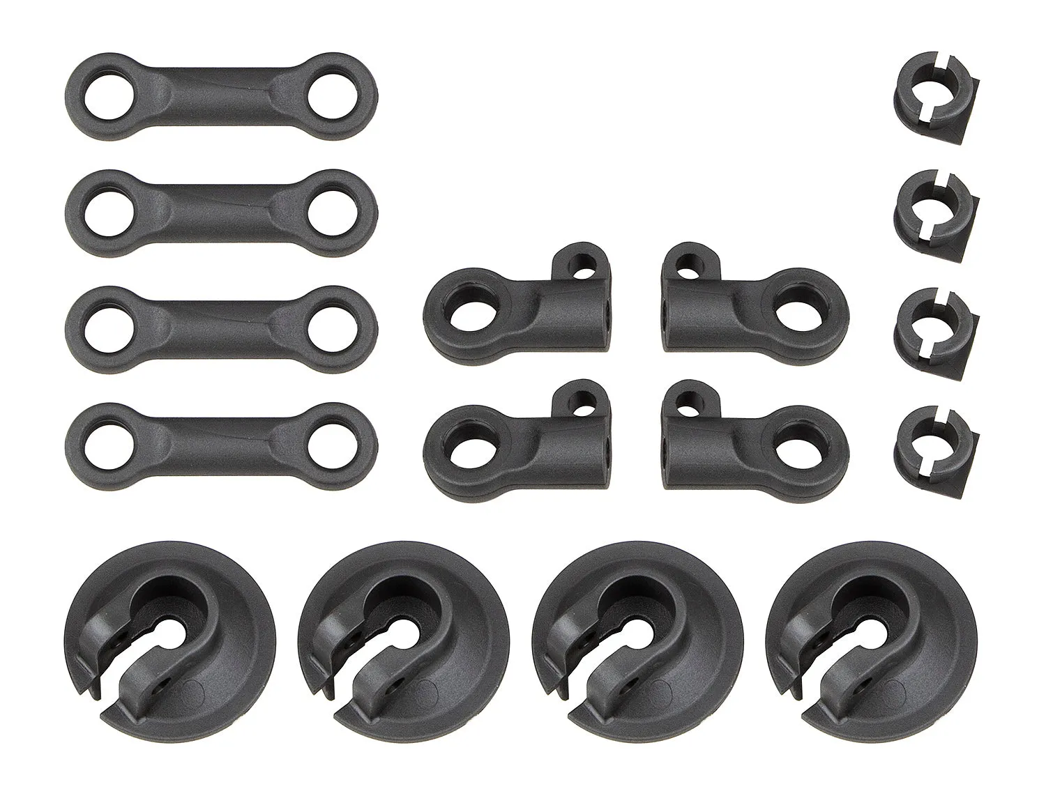 Team Associated RC8B4 Spring Cups and Shock Rod Ends (ASS81512)