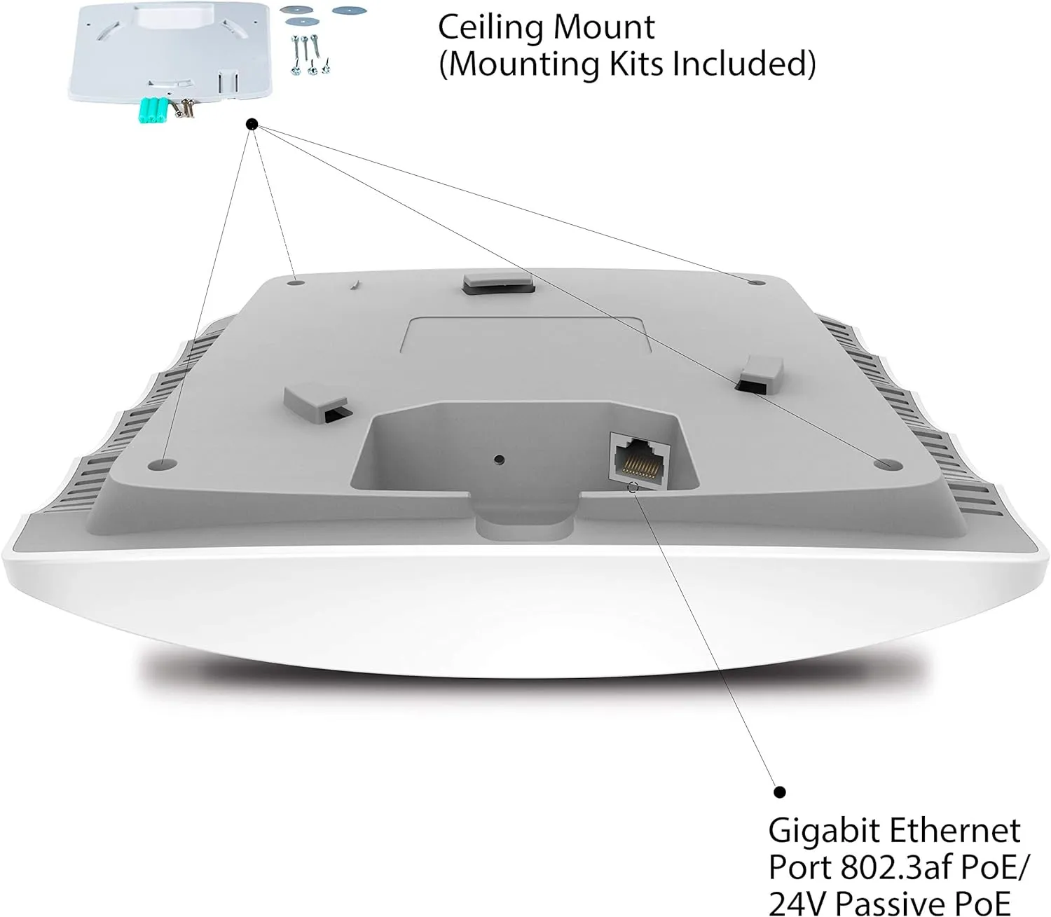 TP-Link EAP265 HD AC1750 Wireless MU-MIMO Gigabit Ceiling Mount Access Point