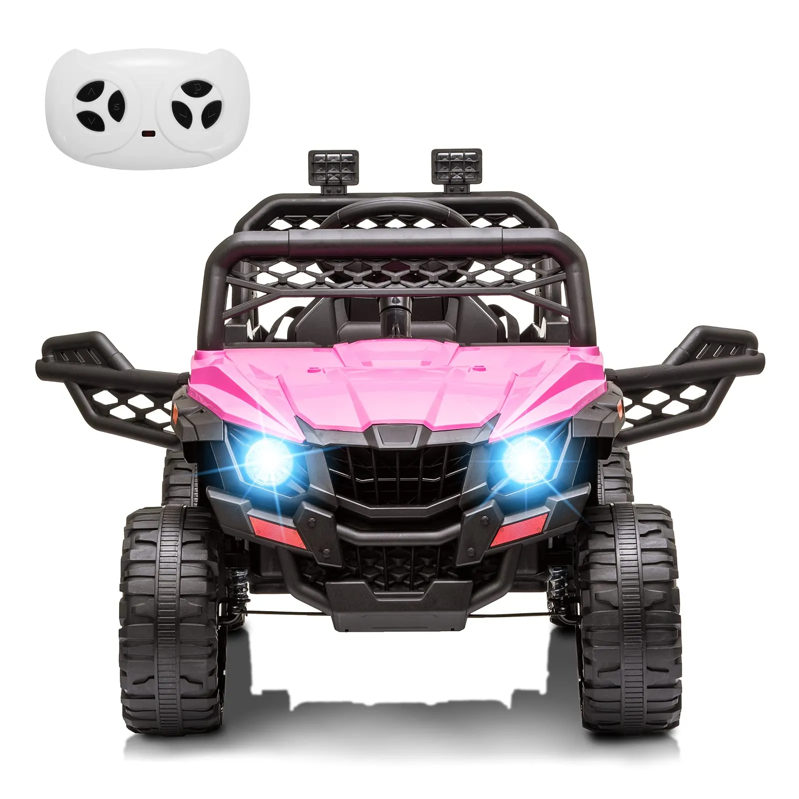 WHIZMAX 12V Kids Ride On Car Truck with Parent Remote Control Rose