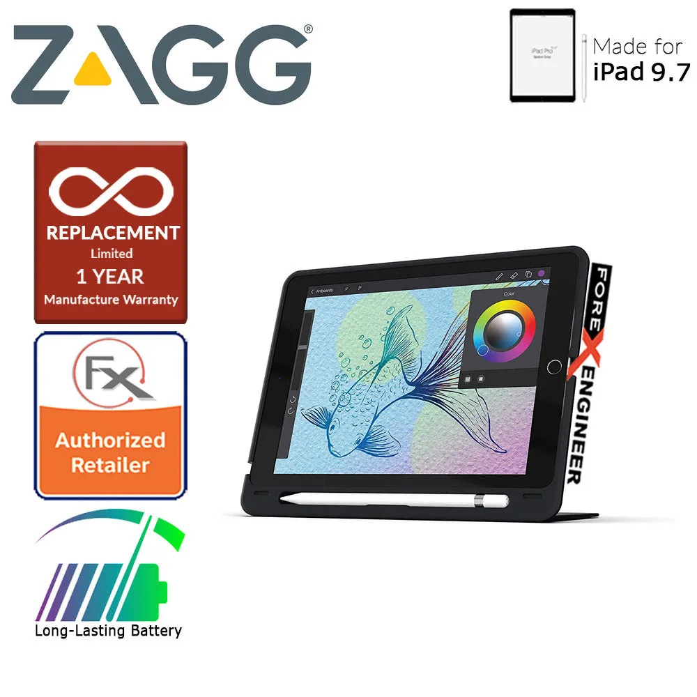 Zagg Keyboard Slim Book Go for iPad 9.7 inch - Ultra Slim Keyboard and Detachable Case